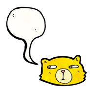 Cartoon Bear Face N5
