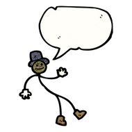 cartoon stick man dancing N2