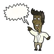 cartoon man pointing and laughing N57