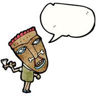 cartoon shaman tribesman N3