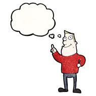 cartoon man with great idea N66