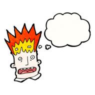 cartoon man with exploding head N24