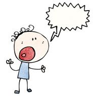 shouting man cartoon N28