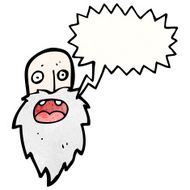 cartoon old man shouting N10