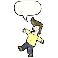 cartoon shocked man fainting N2