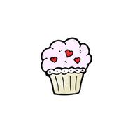 cartoon cupcake N238