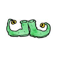 christmas elf shoes cartoon N4