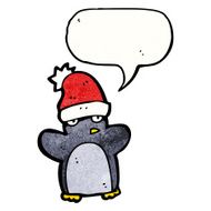 cartoon penguin wearing hat N4