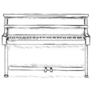 Vector Sketch Piano N2