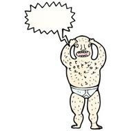 cartoon man with speech bubble N2