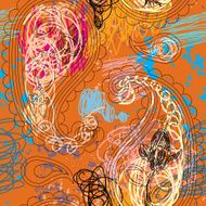 Grunge paisley background