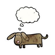 cartoon little dog N177
