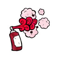cartoon graffiti spray can N4