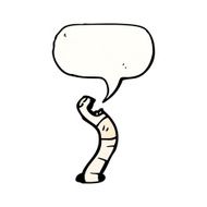 cartoon earthworm N9