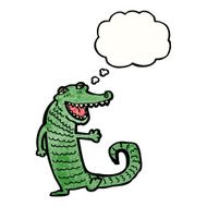 Happy crocodile cartoon N6