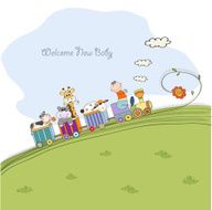 Baby shower card N246