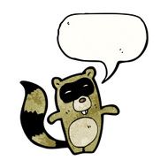 Cartoon Raccoon N48