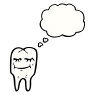 cartoon happy tooth N71