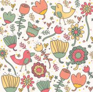 Garden inspired wallpaper design
