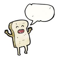 sliced bread cartoon character N37