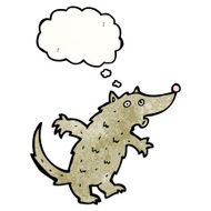surprised wolf cartoon N3