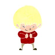 cartoon shy boy N30