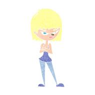 cartoon angry woman N29