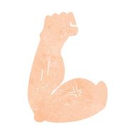 flexing bicep cartoon N3