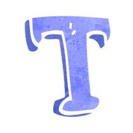 Cartoon Letter T N26