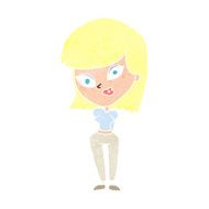 cartoon confused woman N172