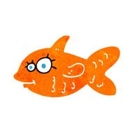 cartoon happy goldfish N10