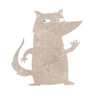 cartoon wolf waving N12