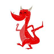 cartoon happy dragon N13