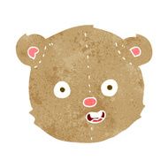 cartoon teddy bear head N29