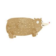 funny cartoon bear N110