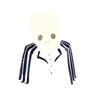 cartoon spooky skull spider N16