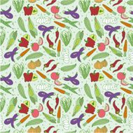 Seamless vegetable pattern N2