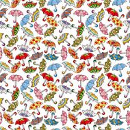 seamless Umbrellas pattern N4