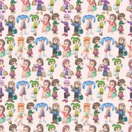 seamless shopping pattern N3