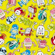 seamless robot pattern N8