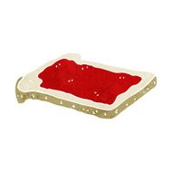 cartoon jam on toast N14