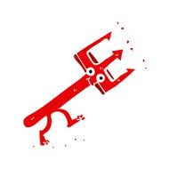 cartoon devil fork N27