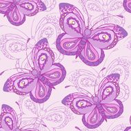 seamless pattern with butterflies N2