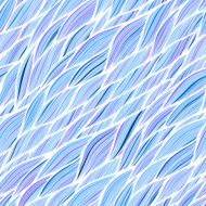 Seamless pattern with hand drawn abstract waves texture N15