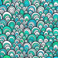 Seamless pattern with abstract stylized hand drawn scale texture N15