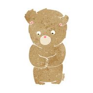 cartoon shy teddy bear N5