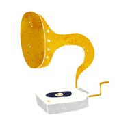cartoon gramophone N12
