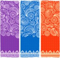Beautiful floral set of banners N8