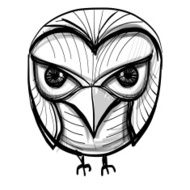 Smart owl Education wisdom symbol