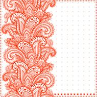Beautiful Indian floral ornament N12